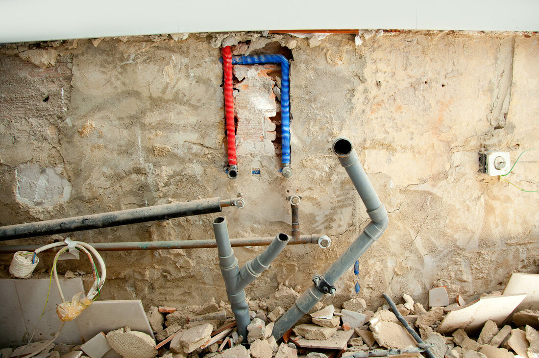 a kitchen demolition job